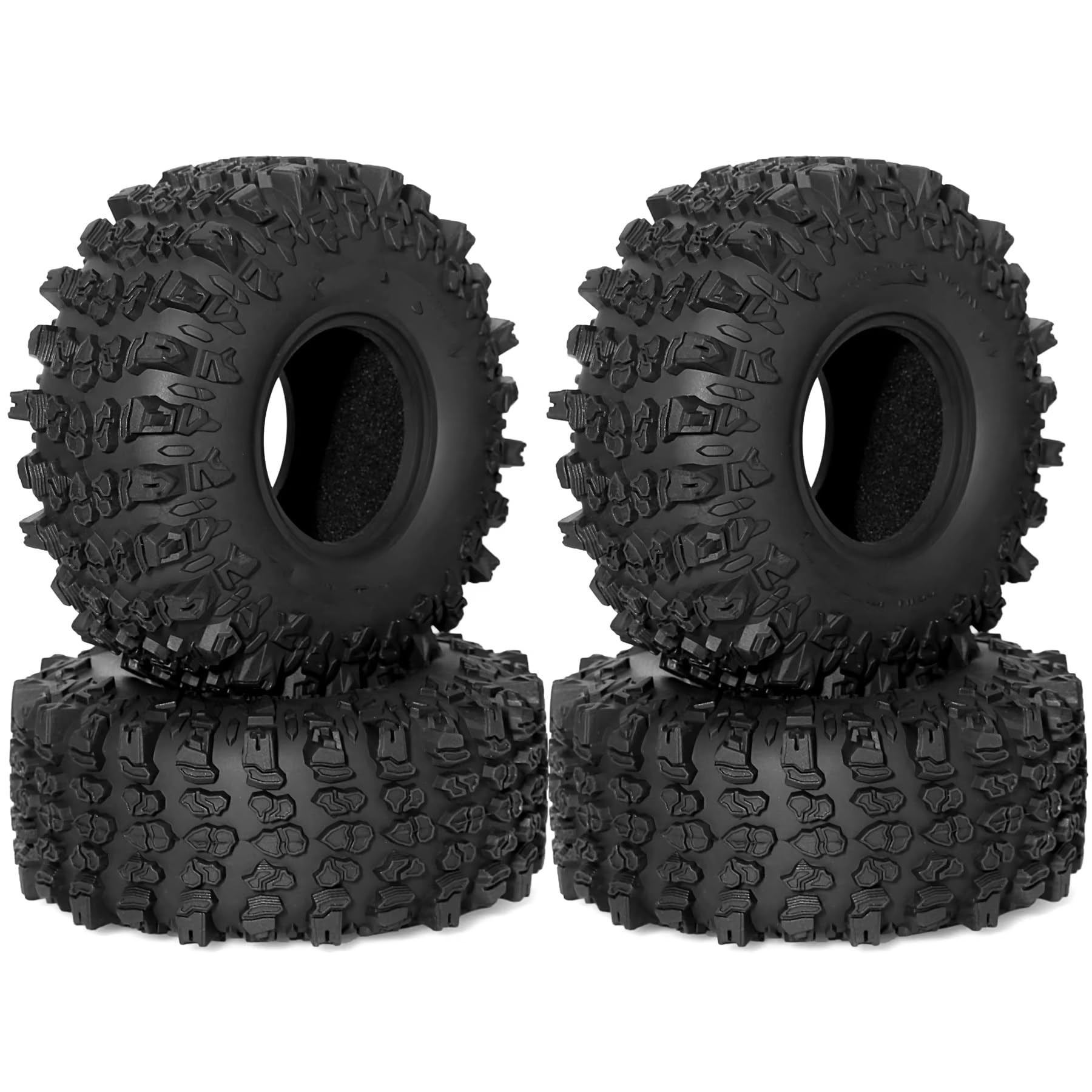 Compatibile Con Traxxas Per TRX4 Per Axial Per SCX10 90046 Per Tamiya CC01 D90 Pneumatici RC Mud Slingers Da 1,9" Diametro Esterno Di 118 Mm Per Cingoli RC Ruote Gomma
