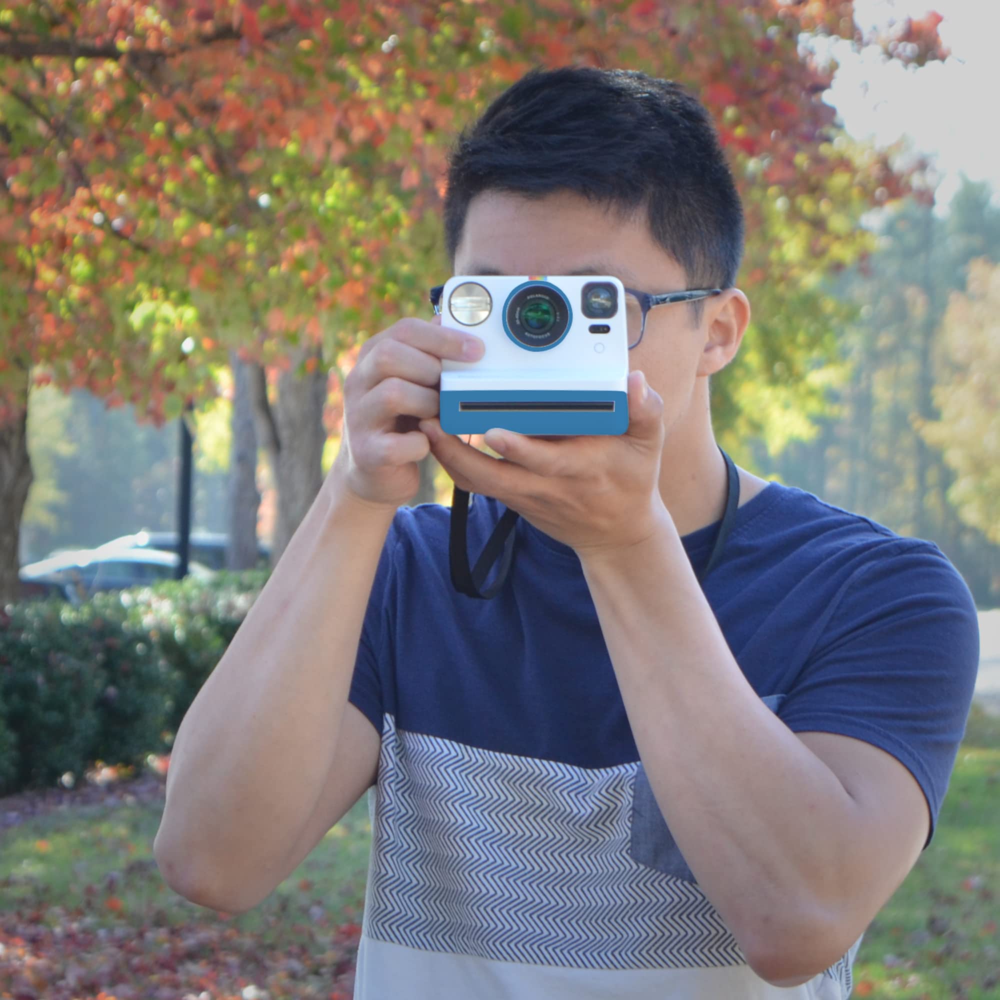 Polaroid Gen 2 Now I-Type Instant Film Camera - Blue Bundle with 2