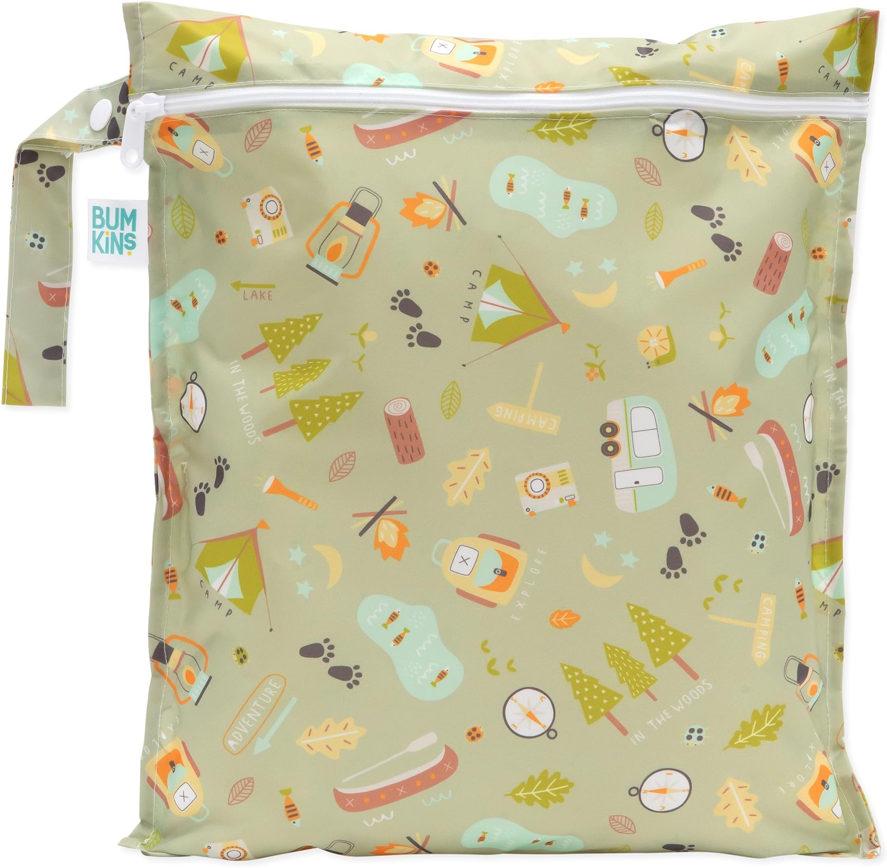 Waterproof Wet Bags for Baby, Travel, Swimsuit, Cloth Diapers, Pump Parts, Gym Clothes, Toiletries, Strap to Stroller, Zipper Reusable Bag, Packing Pouch