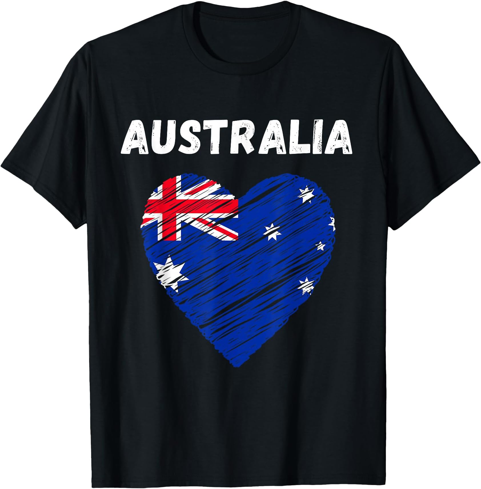 Australia Flag Holiday Australia Heart Australian Flag T-Shirt