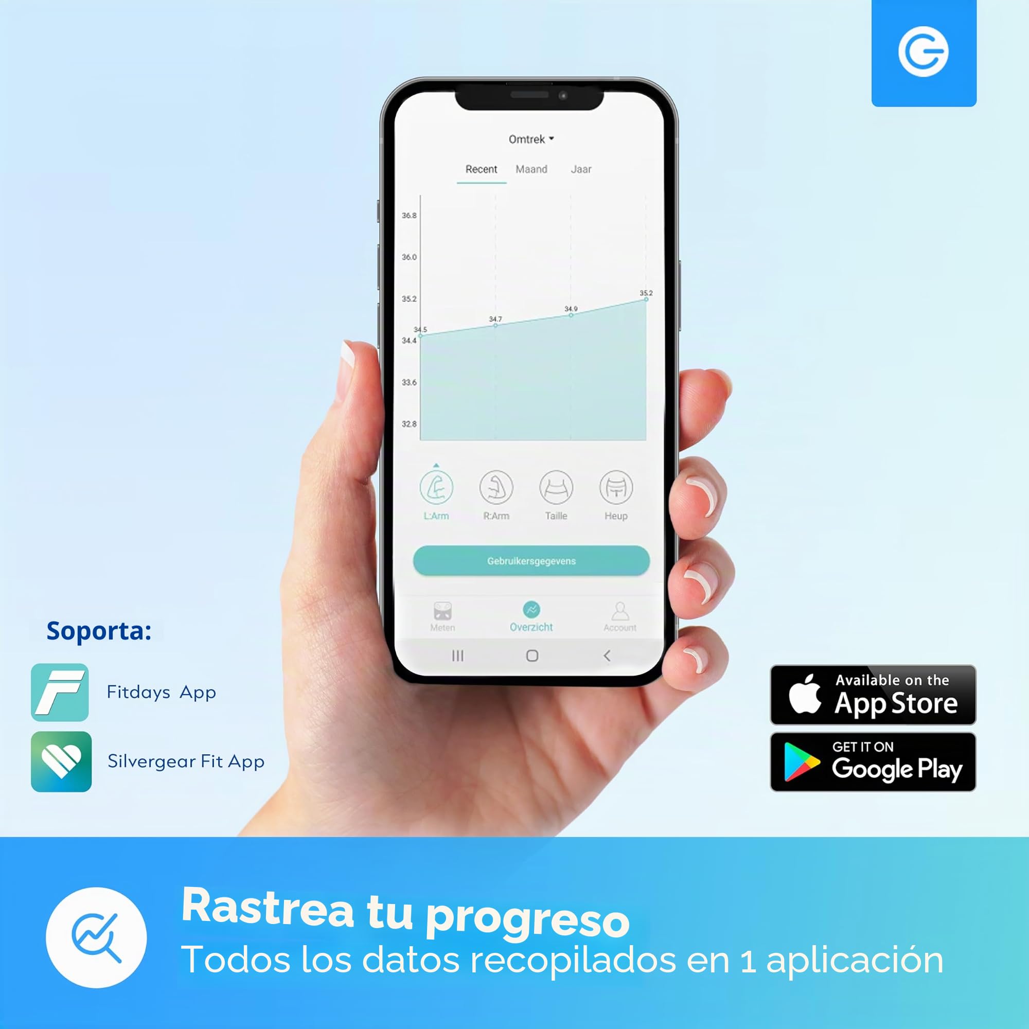 Slim Lichaamsmeetlint met App