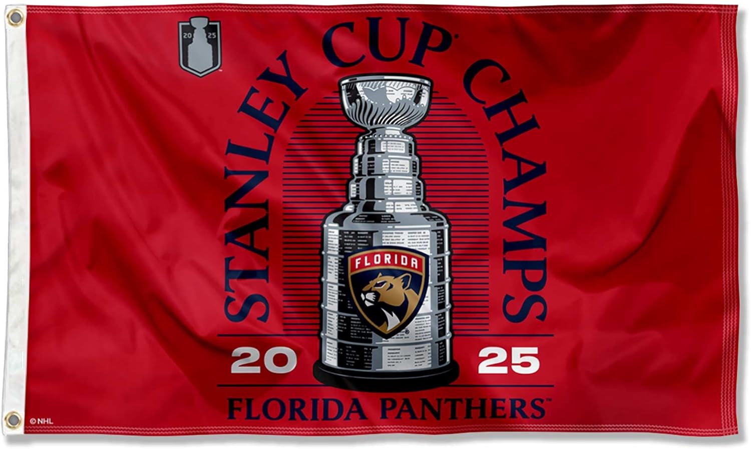 WinCraft Florida Panthers 2025 Stanley Cup Champions Banner Flag