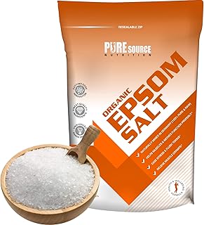 PSN Organic Vegan Epsom Salt 10KG 100% Natural FCC Food Grade Magnesium Sulphate Epsom Salts for Bath Bombs Bath Soak Bathing Spa