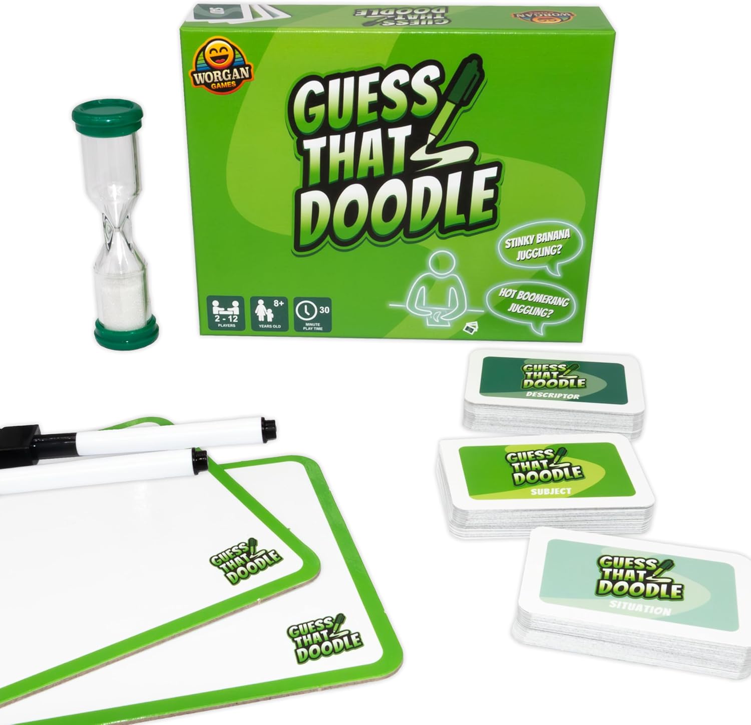 Guess That Doodle Funny Drawing Party Game for Family and Friends 2-12 Players Age 8+
