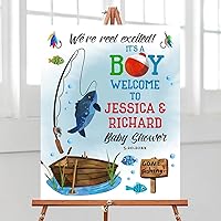 Vista 23 de Letrero de bienvenida para baby shower de aventura espera, cartel de viaje para baby shower