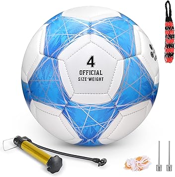 Amazon Steefan スティーファン サッカーボール サイズ 3 4 5 子供用 アウトドア プレイ用 色が変わるサッカー用品 公式サイズのボールニードルとエアポンプ付き 子供 ティーン 男の子 女の子 ジュニア メンズ レディース ギフトアイデア Steefan サッカーボール