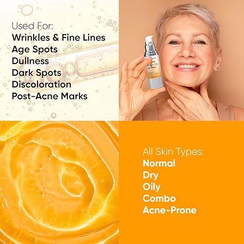 Miniatura 5 de Suero súper vitamina C para mujeres mayores de 70 años fórmula avanzada antienvejecimiento que activa el brillo, crema antienvejecimiento para la