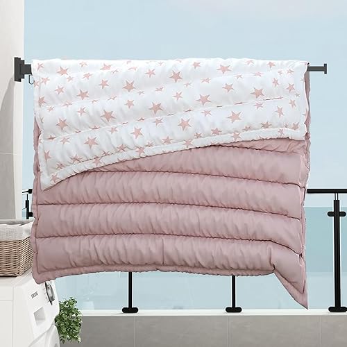 Miniatura 5 de iMonse Estante de secado de ropa, retráctil y plegable, soporte de pared para ropa interior, 3-fold negro