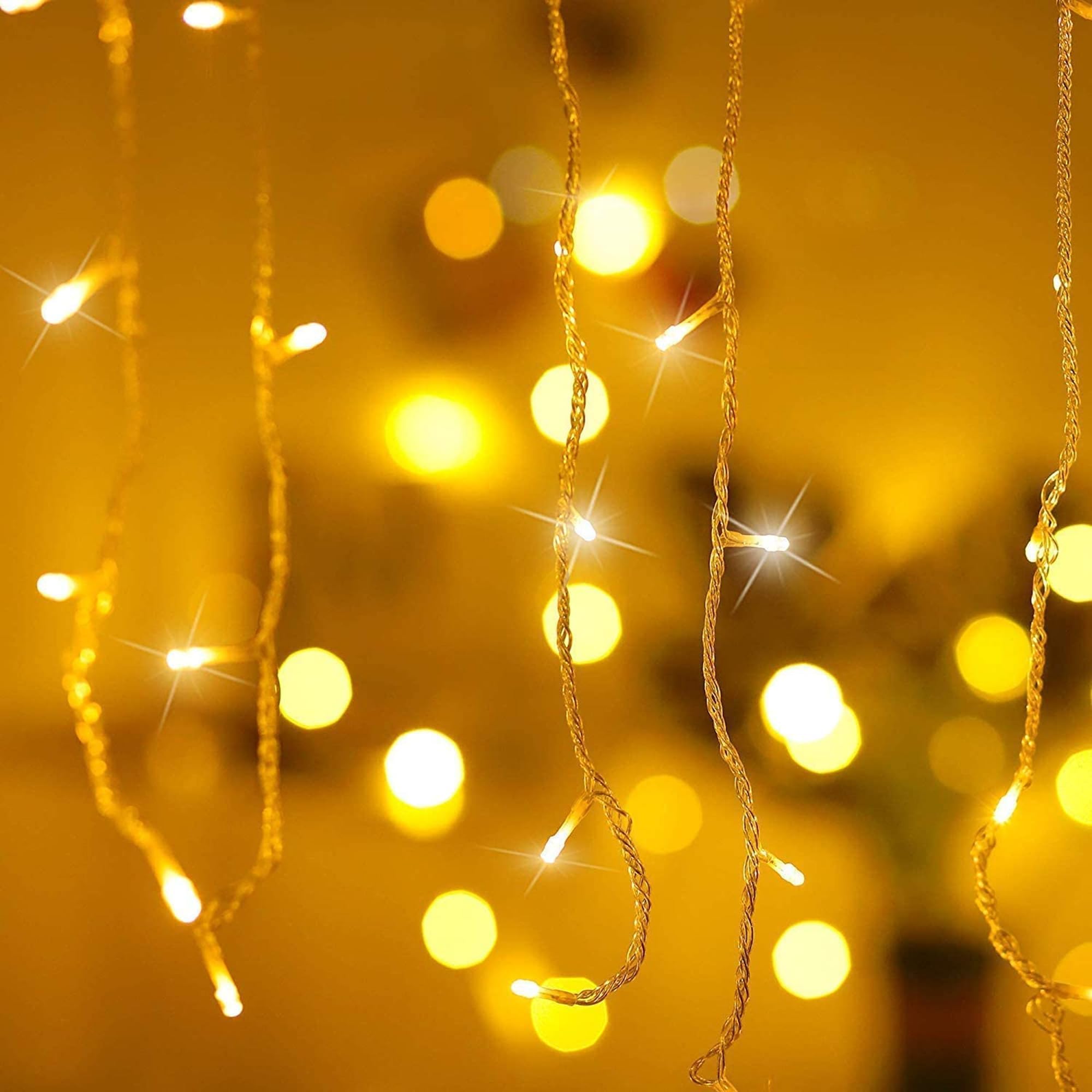 PhilzOps Eisregen Lichterkette Außen Warmweiß, 35M 1000 LED Weihnachtsbeleuchtung Eiszapfen mit Timer 8 Modi Wasserdicht Strombetrieben Lichtervorhang für Weihnachten Dachkante Schlafzimmer Balkon