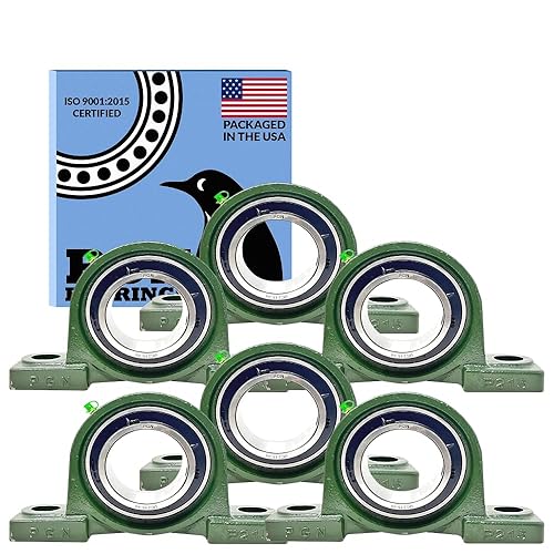 Miniatura 77 de PGN UCP210-32 - Cojinetes de bloque de almohada, 4 rodamientos de acero cromado con diámetro de 2 pulgadas, autoalineación