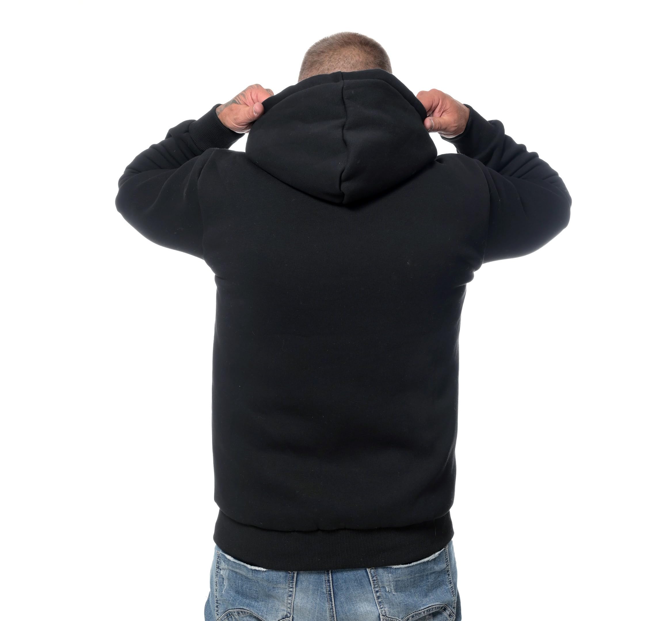 ROCK-IT Apparel Bluza z kapturem dla mężczyzn – na chłodne dni, z podszewką w górnej części i kapturem [rozmiary S-5XL] bardzo miękka tkanina najwyższej jakości