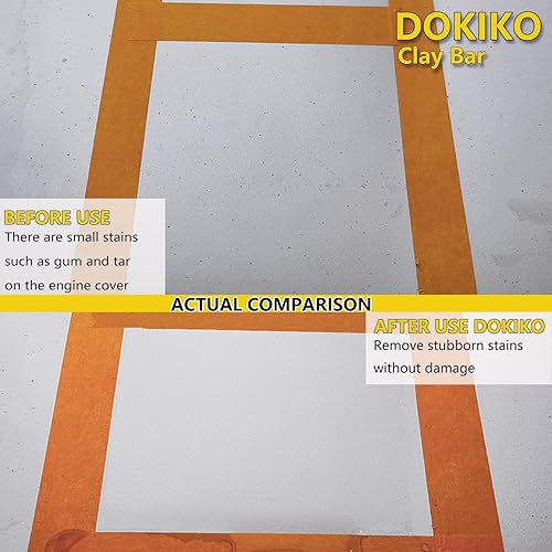 Miniatura 6 de DOKIKO Barras de arcilla de 14.11 oz Kit de barra de arcilla para detallado automático y 10 tabletas lubricantes de barra de arcilla (1 pieza  16