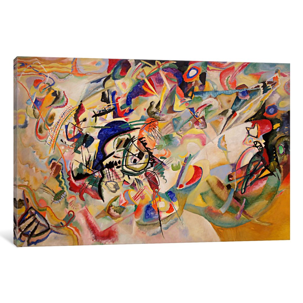 Amazon.co.jp: iCanvasARTコンポジションVII by Wassily Kandinsky