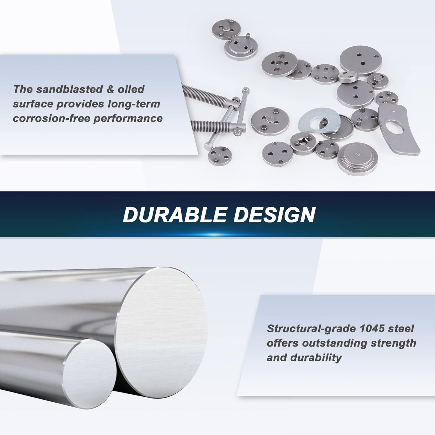 Orion Motor Tech 24pcs Heavy Duty Disc Brake Piston Caliper Compressor Rewind Tool Set and Wind Back Tool Kit for Brake Pad Replacement Reset, Fits Most American, European, Japanese Autos : Automotive