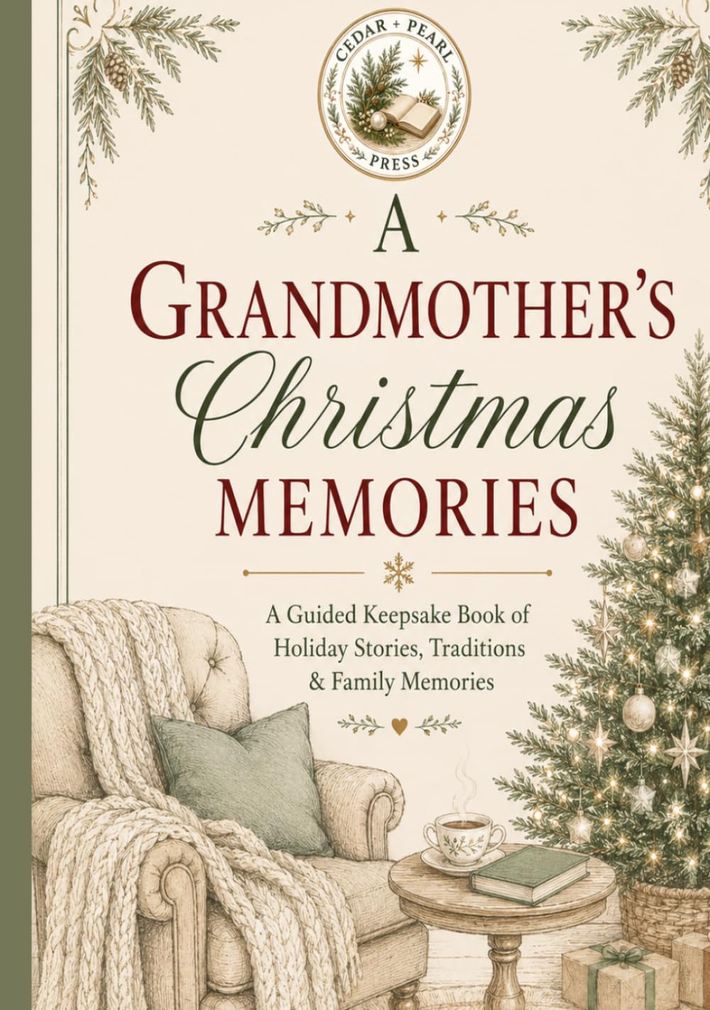A Grandmother's Christmas Memories: A Guided Keepsake Book of Holiday Stories, Traditions, and Family Memories