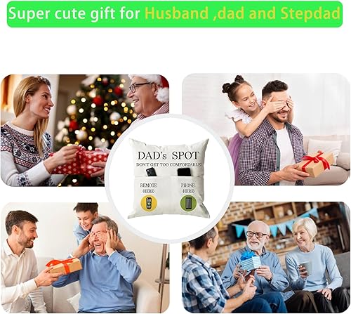 Vista 47 de ONFAON Juego de 4 fundas de almohada rojas con árboles de Navidad, 18 x 18 pulgadas, decoración de Navidad y vacaciones de invierno para sofá