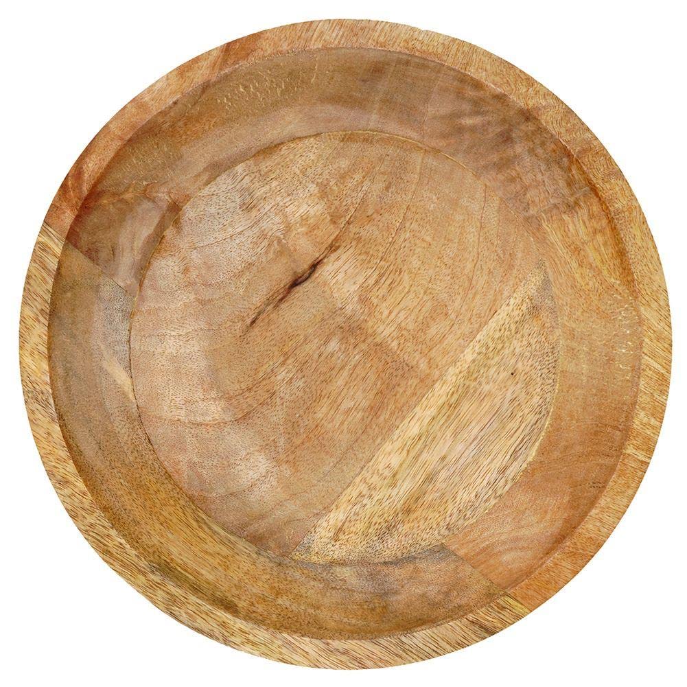 Vilde Bol à fruits, Coupelle en Bois, Bol de Service, 30 x 6,5 cm