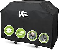 Vista 1 de Funda para parrilla de barbacoa de 58 pulgadas, material de bloqueo UV de alta calidad, impermeable y resistente a la intemperie, cubierta