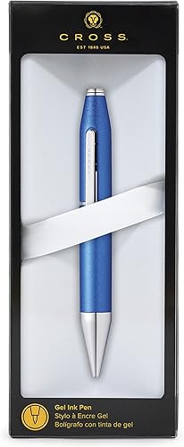 Miniatura 20 de Cross X Bolígrafo de tinta de gel recargable, citas cromadas, incluye embalaje minorista de marca, gris grafito Gris (Graphite Gray),Rojo