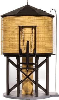 Broadway Limited 7912 Operating Water Tower w/Sound, Weathered Yellow, Unlettered, HO