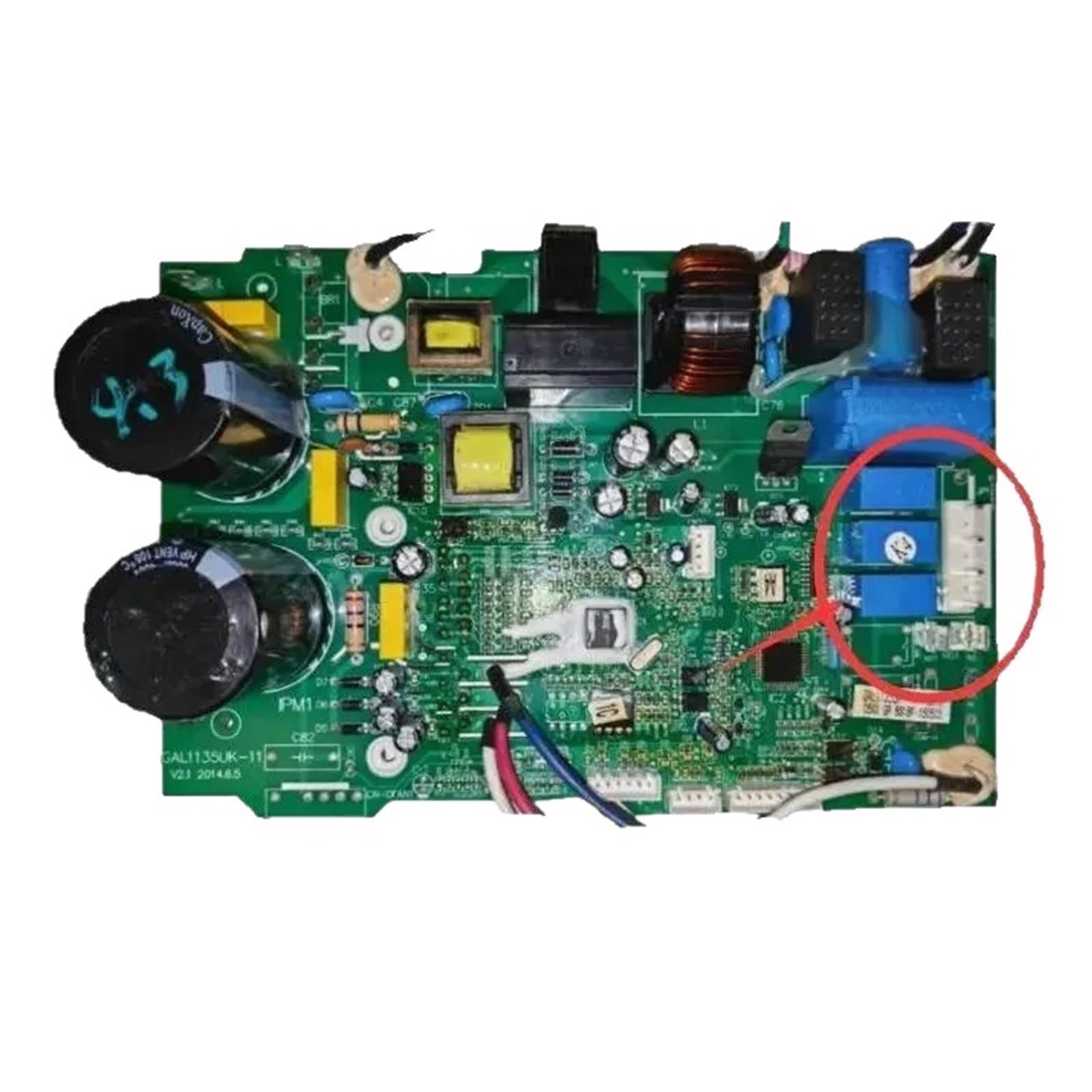 Pmnvbcytq 3 Relays ，Compatible For Galanz，Variable Frequency Air Conditioner Gal1135uk-11R-P0019 Motherboard Computer Board(3 Relays)