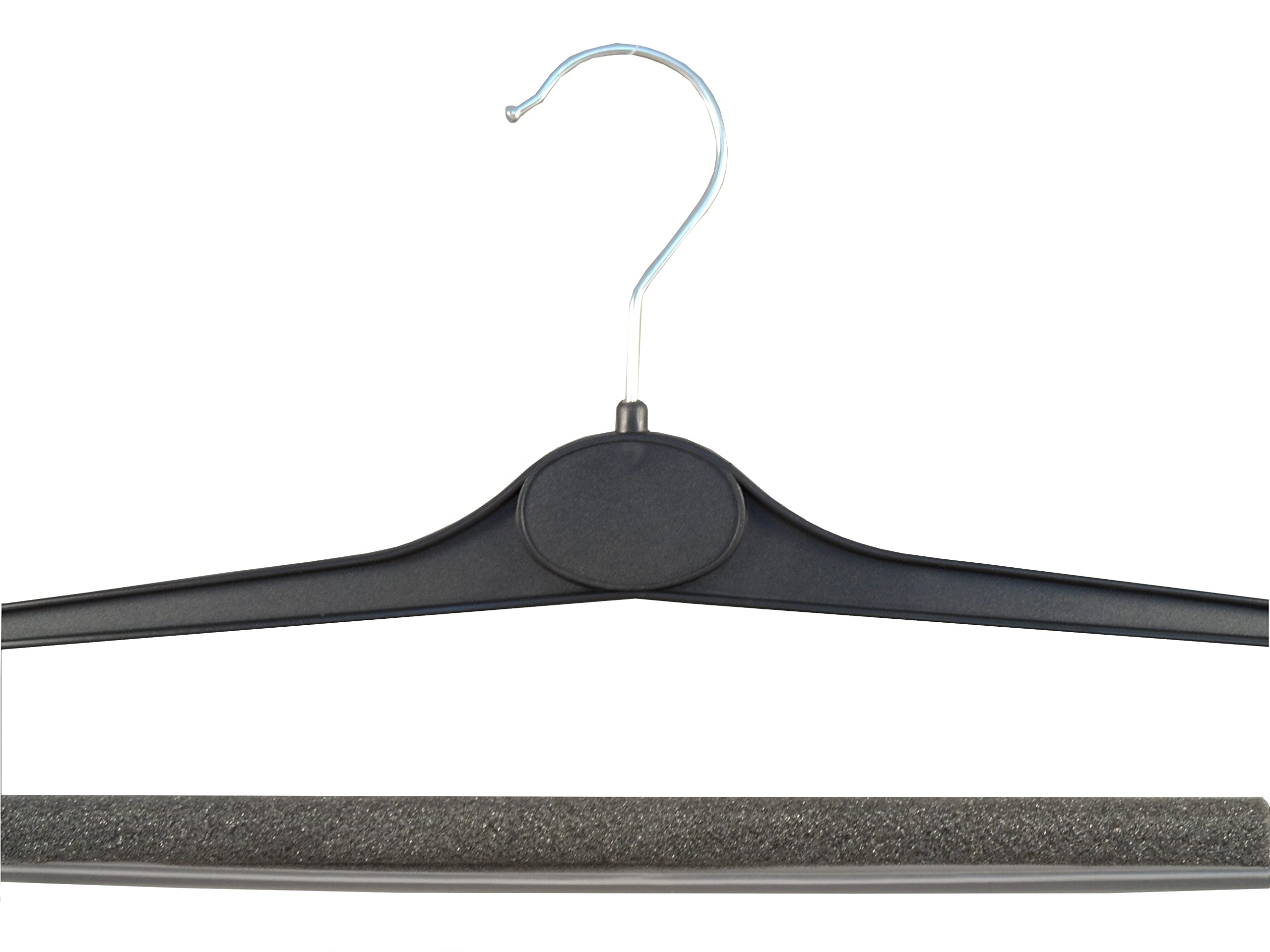 Hosenbügel mit Schaumstoff, 40 cm, schwarz, WS23SCHb, 20 Stück | Kleiderbügel für Hosen, NEU