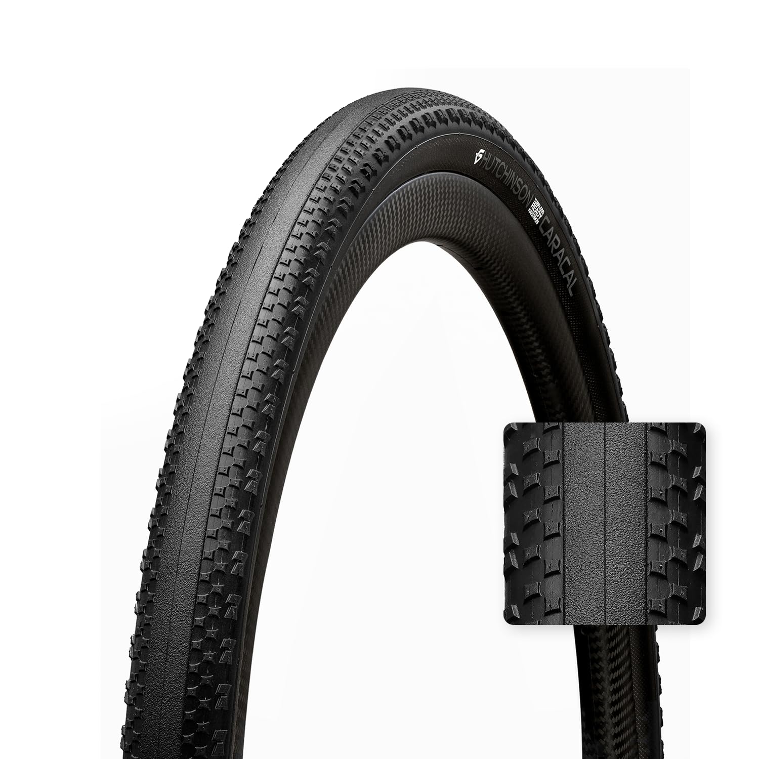 Hutchinson Caracal - Pneumatico per ghiaia, senza camera d'aria, colore: Nero