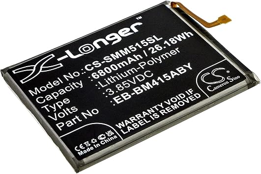 Battery Replacement for SM-M515F/DSN SM-M515 M51 EB-BM415ABY