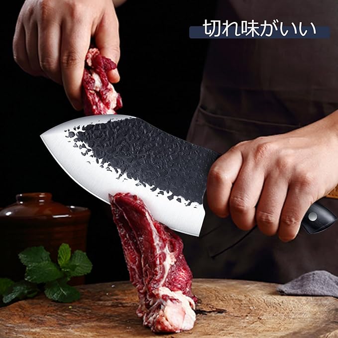 Cuchillo de Carne Profesional - 1 Pieza - Acero al Carbono - Madera miniatura 2