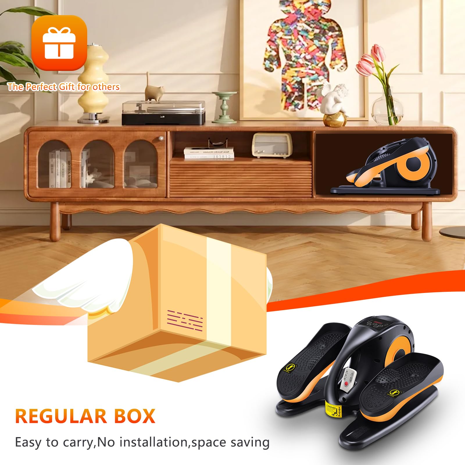 Mini Eliptica Pedales Eliptica Estaticos Personas Mayores, Pedaleador Electrico, Bicicleta Eliptica Fitness para Casa, Ejercitador de Piernas para Ancianos y Adultos
