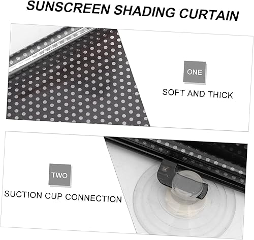 Miniatura 9 de Parasol portátil para balcón, luz de techo para mujer, interior perforado con ventosa, opaca, opacidad, pantalla de papel plisado, persianas