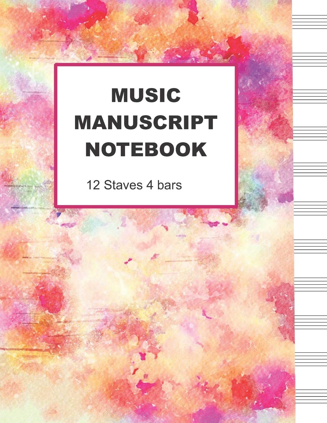 Cahier de musique avec barres de mesure pour une notation nette
