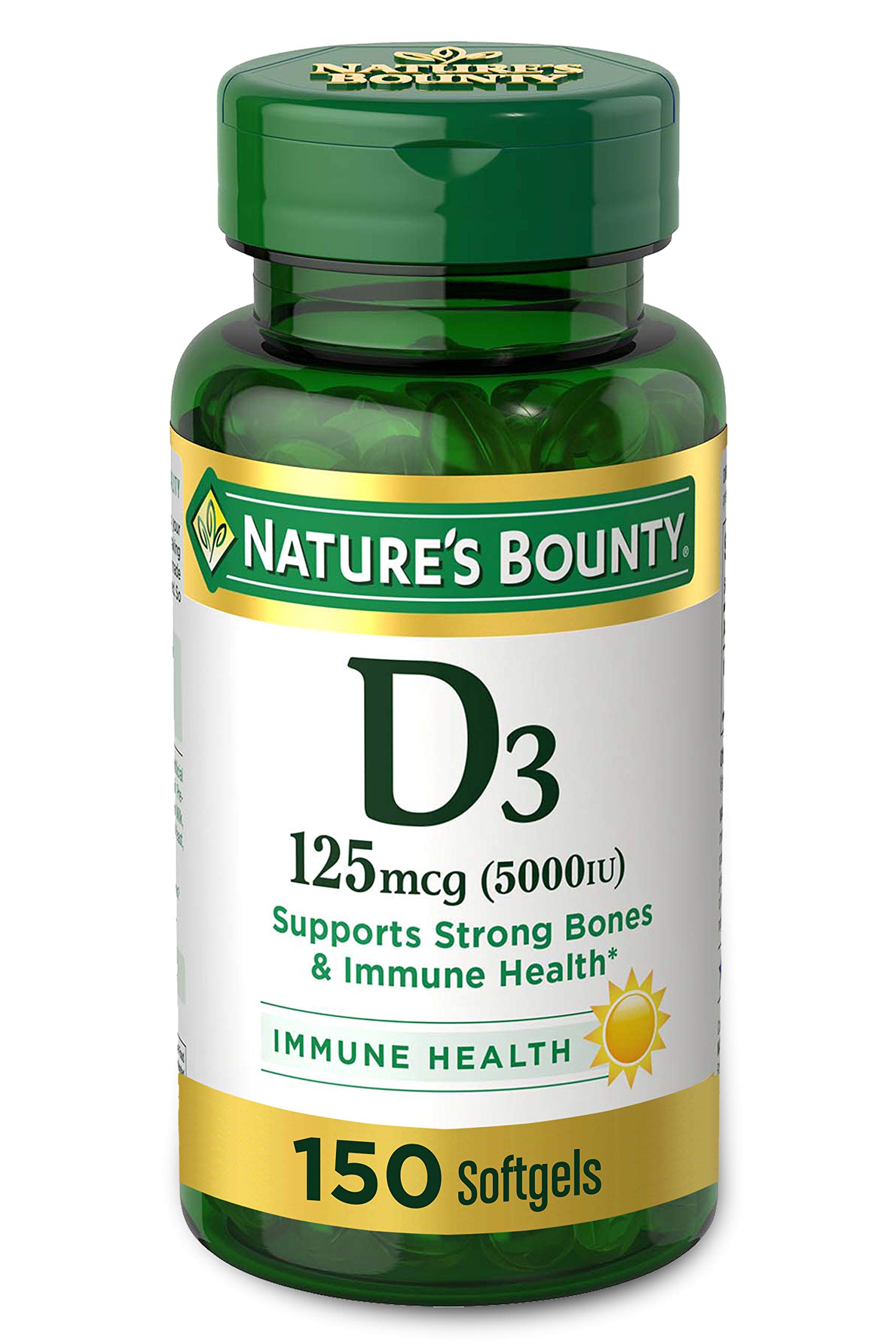 Buy Nature's Bounty Vitamin D3, immune and bone support, 5000IU