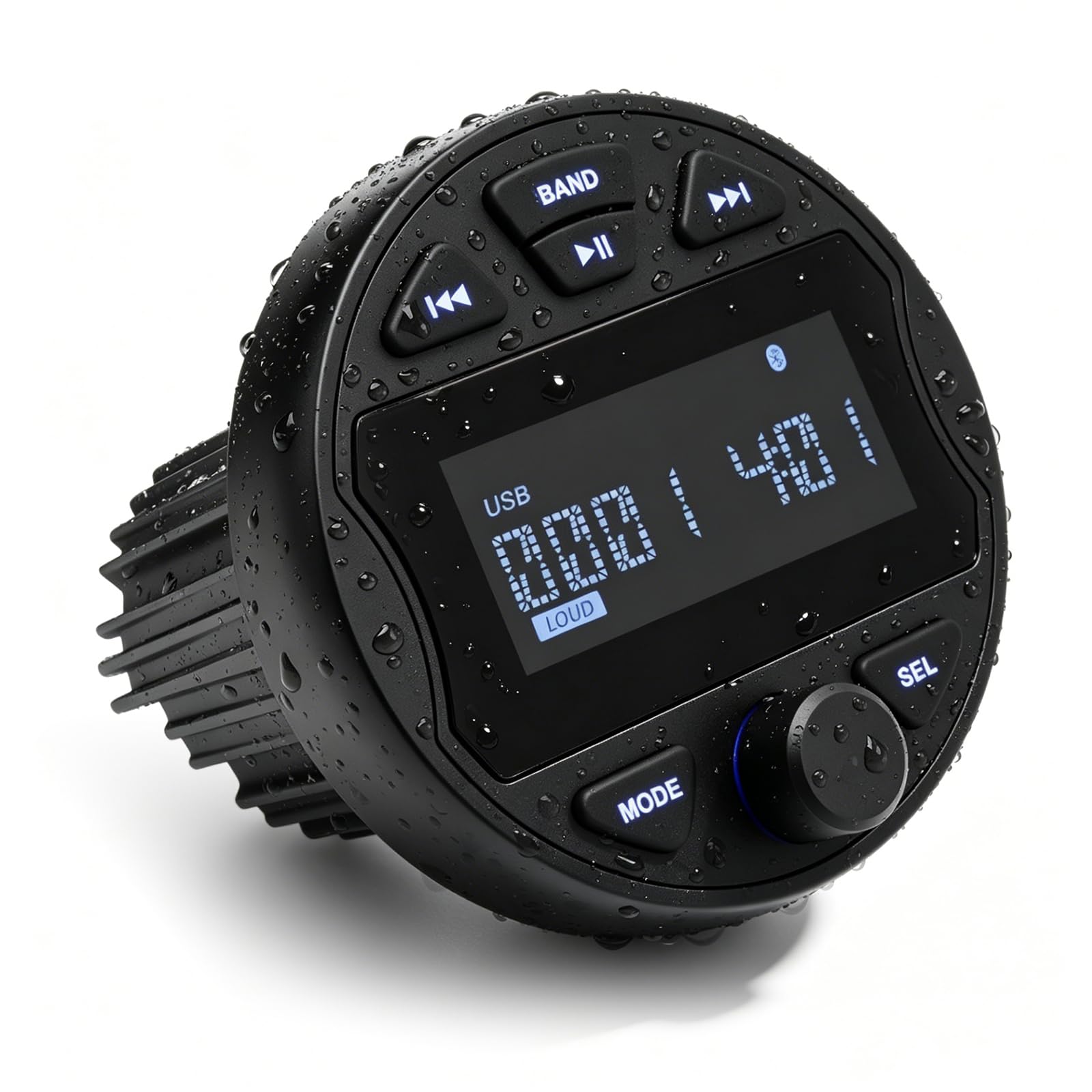Marine Radio Subwoofer Boot Stereo MP3 mit BT-Streaming, FM/AM, USB, IPX6 wasserdicht für Boote, Yachten und Fachgebrauch – klarer Klang für Bootsbesitzer und Wassersportler