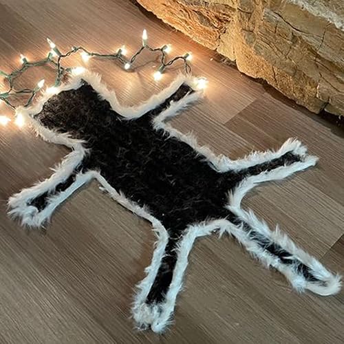 Miniatura 1 de Creaion Divertidas alfombras de Navidad iluminadas con diseño de gato frito, decoración nacional de Navidad, vacaciones, aldea, regalos de Navidad