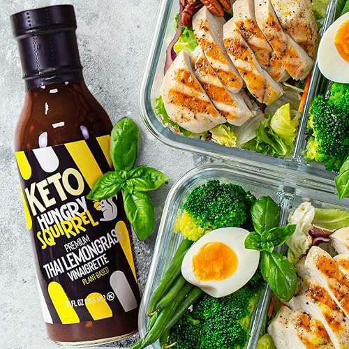 Miniatura 5 de Hungry Squirrel - Vinagreta de citronela tailandesa cetogénica baja en carbohidratos baja en azúcar baja en calorías Apto para keto y paleo salsa de