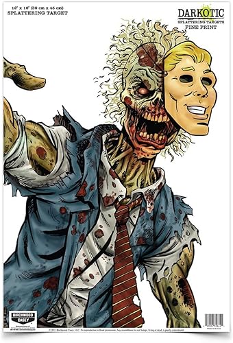 Miniatura 4 de BIRCHWOOD CASEY Darkotic 12" x 18" Splattering Targets  Highly Visible Instant Splatter Reactive Shooting Targets - 8 Pack