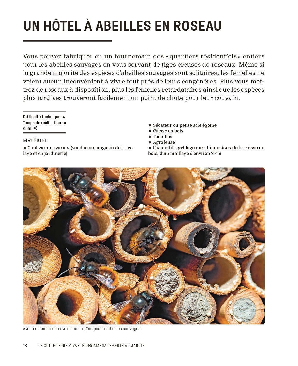 Le guide Terre vivante des aménagements au jardin: Allées, clôtures, es, serres, carrés potagers, nichoirs, mobilier de jardin… en matériaux naturels & de récup’