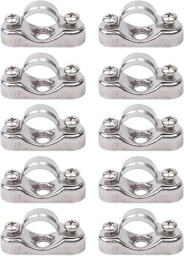Miniatura 2 de Pack Of 10 Stainless Steel Pipe Support Clamps For Various Industrial Uses(20-22mm)
