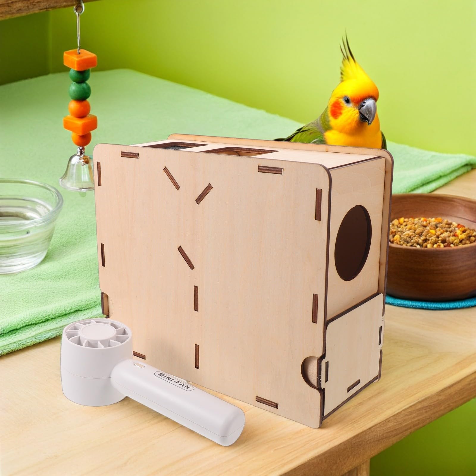 KALLORY Separador de Cáscaras Sopladas para Comida de Pájaros con Tecnología de Flujo de Aire Estable y Higiénica para Uso Doméstico y Criaderos