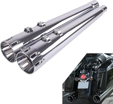4.4 inches Harley Touring 2017 and later Slip-On Muffler with Deep Sound for Road King/Glide MP1705CC