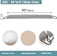 Vista 2 de Marwood Tapón para debajo de la puerta de 30 pulgadas, tapón de viento para puerta y ventana, tapón de aire francés con peso para puerta delantera