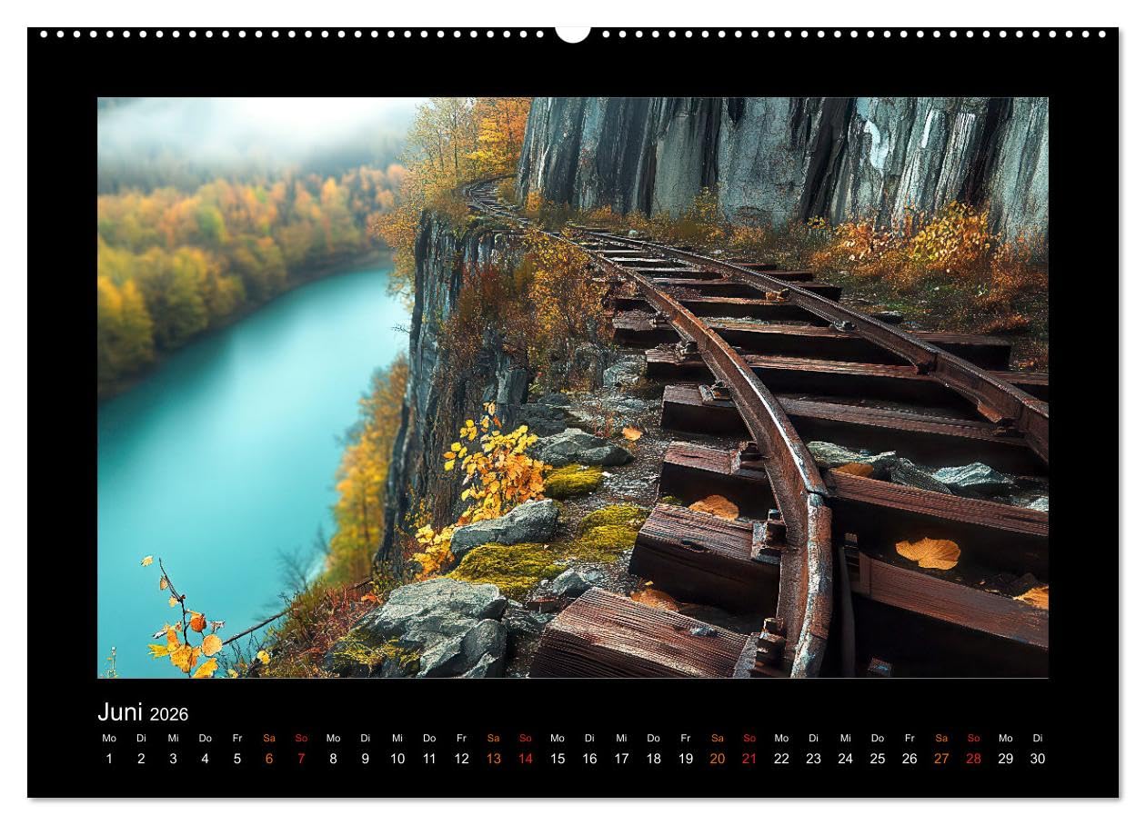 Abenteuerliche Wege (hochwertiger Premium Wandkalender 2026 DIN A2 quer), Kunstdruck in Hochglanz: Würden Sie diese Wege gehen? (CALVENDO Natur)