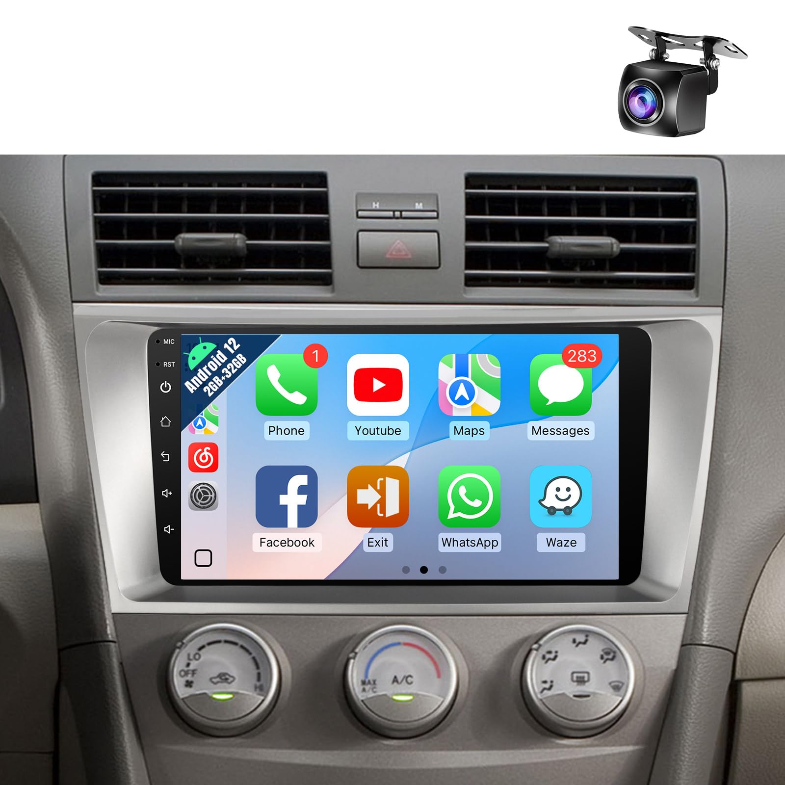 Photo 1 of **UNTESTED**
Naifay Android 12 Car Radio for Toyota Camry (FIT-J.B.L Version) 2006 2007 2008 2009 2010 2011, 9inch Touch Screen for Toyota Camry Stereo with Carplay Android Auto/Bluetooth/GPS/WiFi/Camera+Can Bus