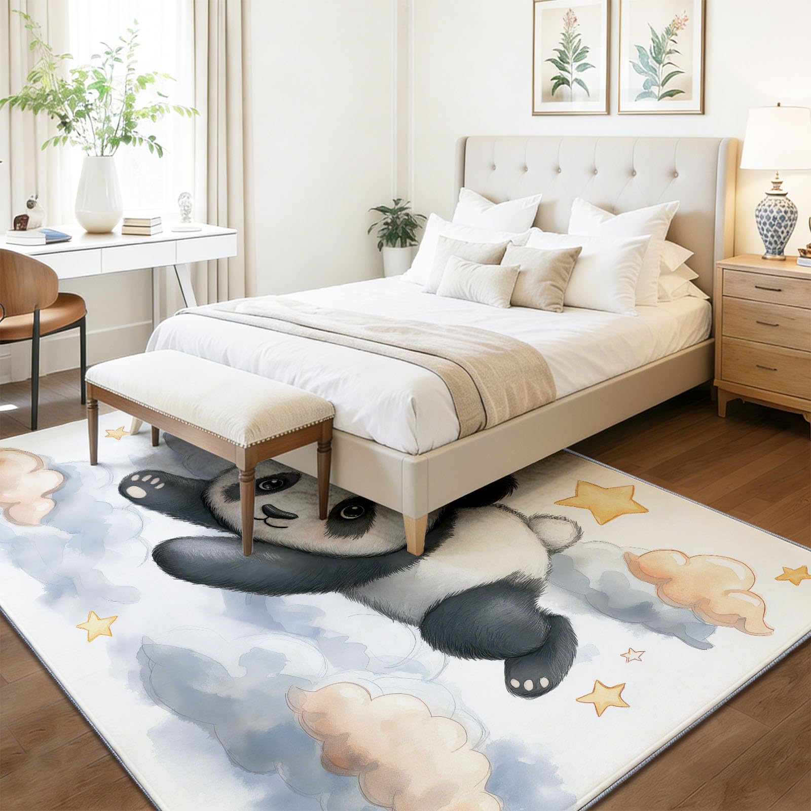 Alfombra de 120 x 170 cm, estilo natural engrasado, lavable