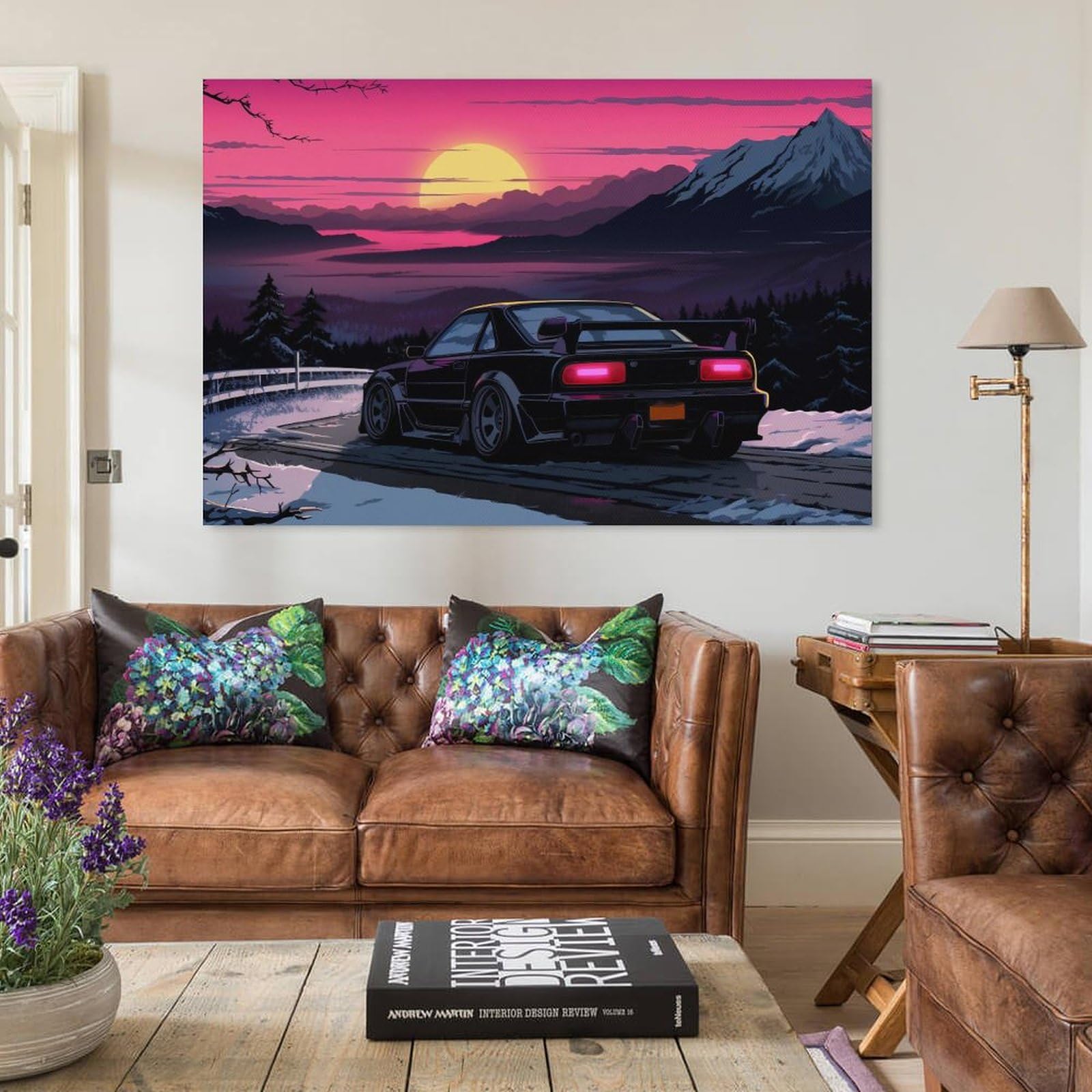Amazon.com: Jdm Anime Sunset Japanese Car S13 Car Posters & Prints