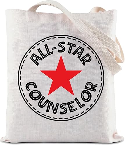 Miniatura 1 de ZJXHPO All-Star Counselor Tote Bag Consejero Regalo de Vida Consejero Apreciación Regalo Consejero Regalo Consejero Reutilizable Bolsa de Compras
