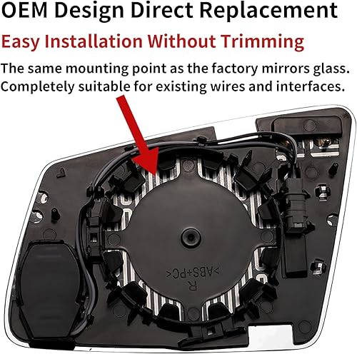 Miniatura 3 de Espejo lateral del pasajero de repuesto para Mercedes Benz A 2013-2018 B C W204 E W212 S W221 GLA GLK - Espejo lateral derecho, espejo retrovisor de