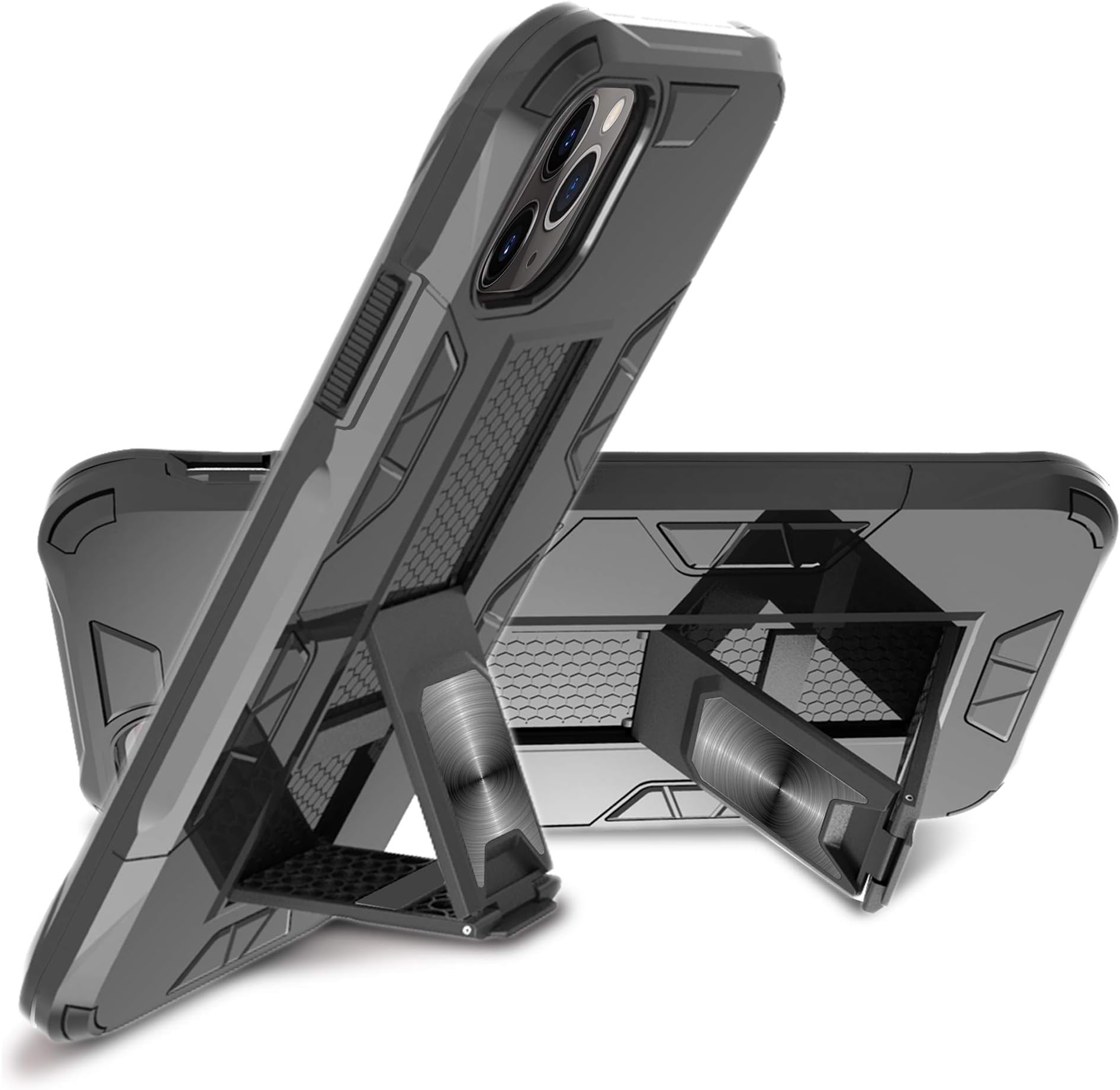 Chitri iPhone 11 Pro Max Protective Case, Military Grade 15 ft. Drop Tested Heavy Duty Shockproof Cover with Kickstand [Compatible with Magnetic Car Mount] for iPhone 11 Pro Max Case 6.5 Inch
