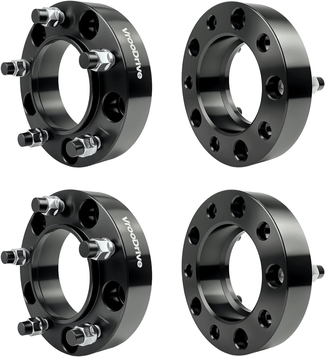 5x5.9 to 5x150 1.5" Wheel Spacers For Lexus For Toyota | Forged Spacers with 5 Lug 110mm 14x1.5 Studs | Black Wheel Spacers Adapters 4PC
